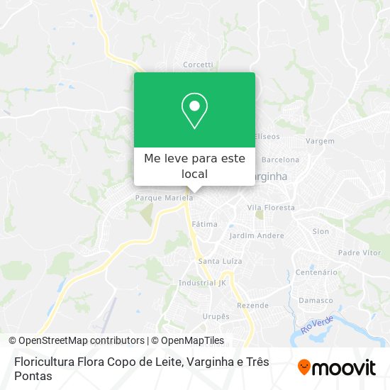Floricultura Flora Copo de Leite mapa