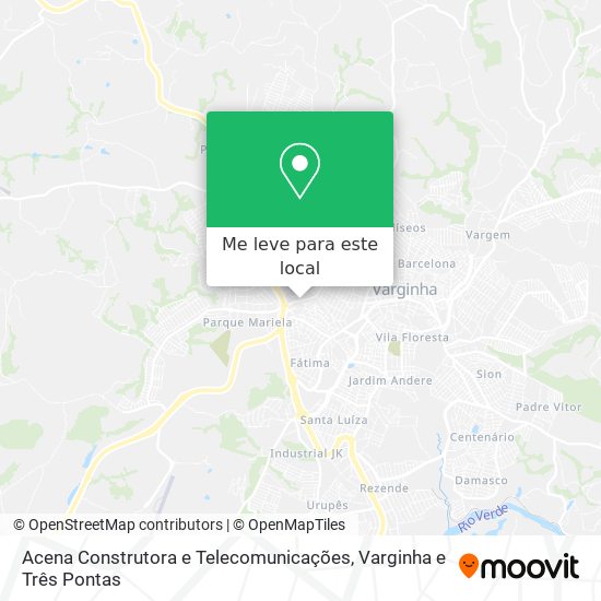 Acena Construtora e Telecomunicações mapa