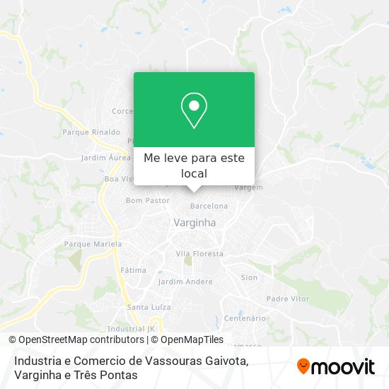Industria e Comercio de Vassouras Gaivota mapa