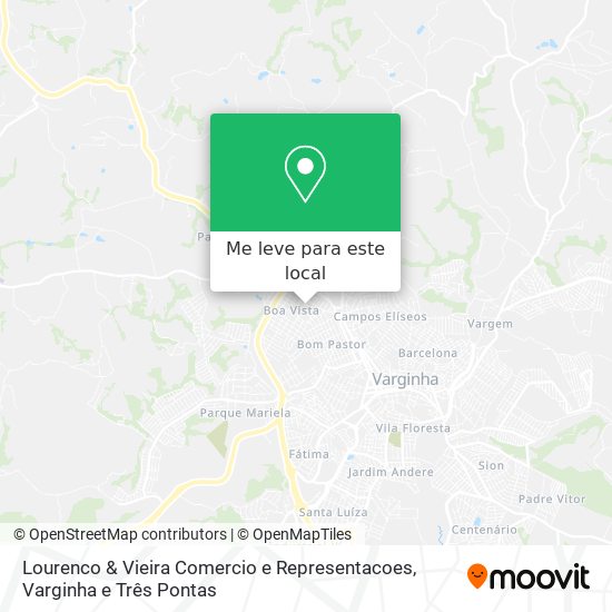 Lourenco & Vieira Comercio e Representacoes mapa