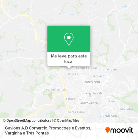 Gavioes A.D Comercio Promocoes e Eventos mapa
