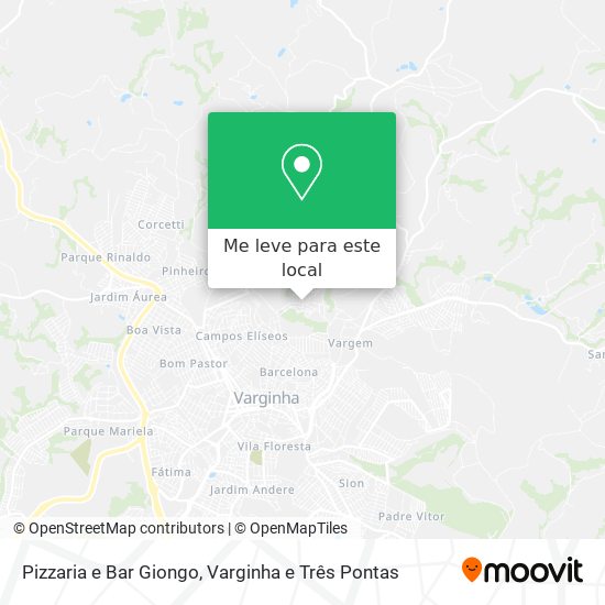 Pizzaria e Bar Giongo mapa