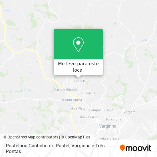 Pastelaria Cantinho do Pastel mapa