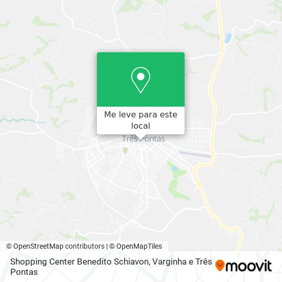 Shopping Center Benedito Schiavon mapa
