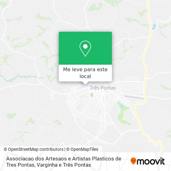 Associacao dos Artesaos e Artistas Plasticos de Tres Pontas mapa