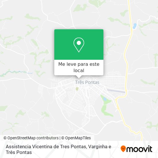 Assistencia Vicentina de Tres Pontas mapa