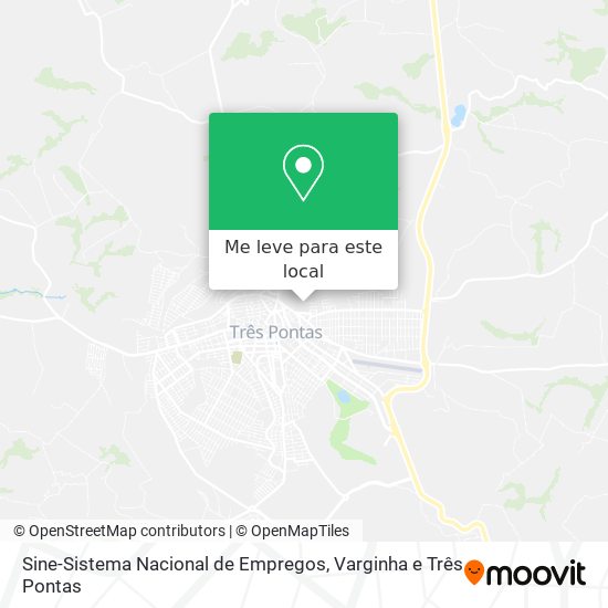 Sine-Sistema Nacional de Empregos mapa