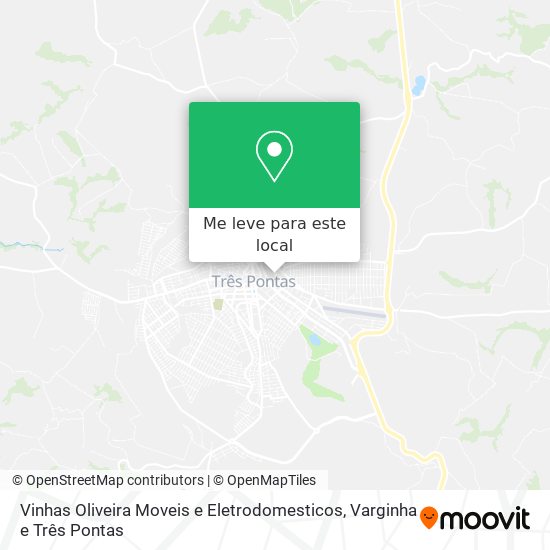 Vinhas Oliveira Moveis e Eletrodomesticos mapa