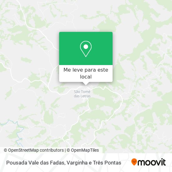 Pousada Vale das Fadas mapa