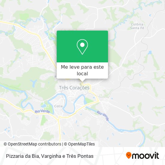 Pizzaria da Bia mapa