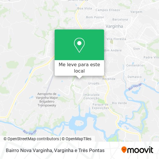 Bairro Nova Varginha mapa