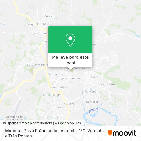 Mimma's Pizza Pré Assada - Varginha MG mapa