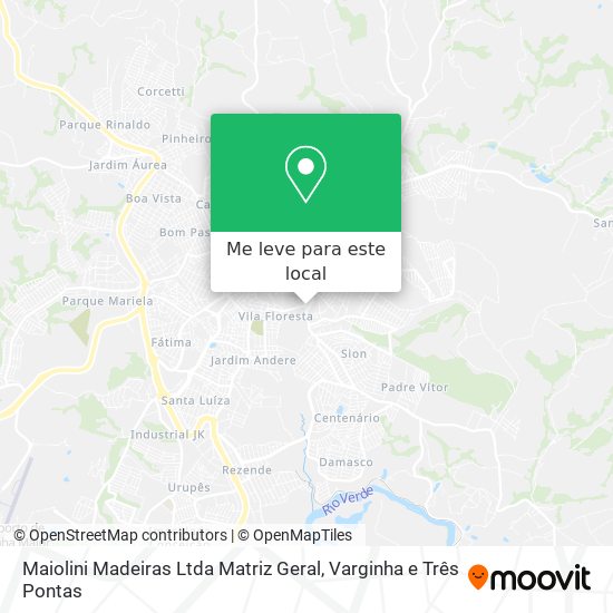 Maiolini Madeiras Ltda Matriz Geral mapa