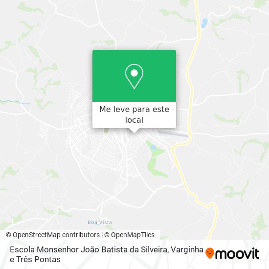 Escola Monsenhor João Batista da Silveira mapa