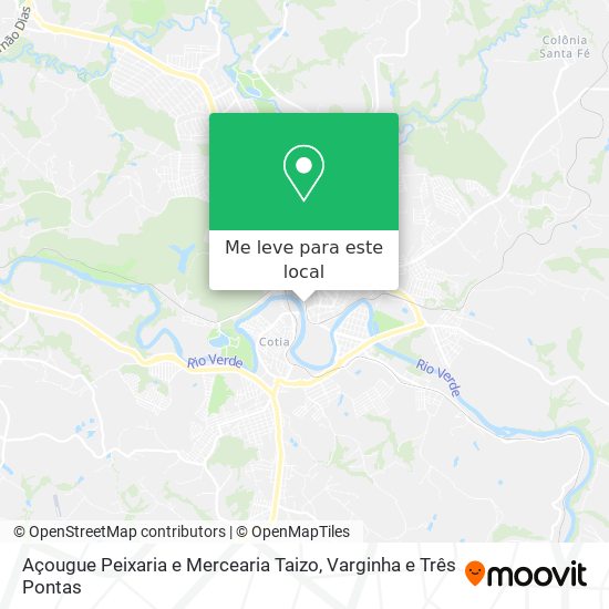Açougue Peixaria e Mercearia Taizo mapa