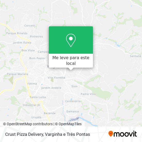 Crust Pizza Delivery mapa
