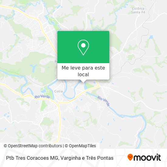 Ptb Tres Coracoes MG mapa