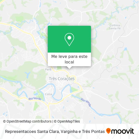 Representacoes Santa Clara mapa