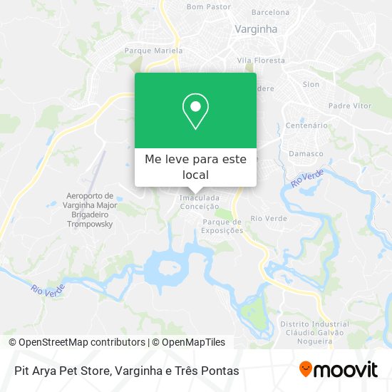 Pit Arya Pet Store mapa