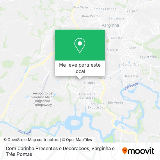 Com Carinho Presentes e Decoracoes mapa
