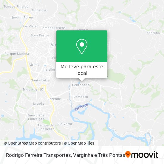 Rodrigo Ferreira Transportes mapa