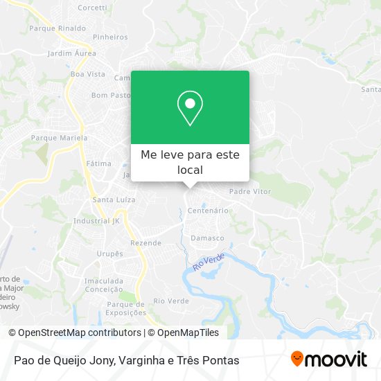 Pao de Queijo Jony mapa