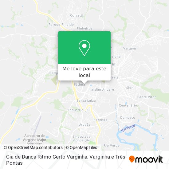 Cia de Danca Ritmo Certo Varginha mapa