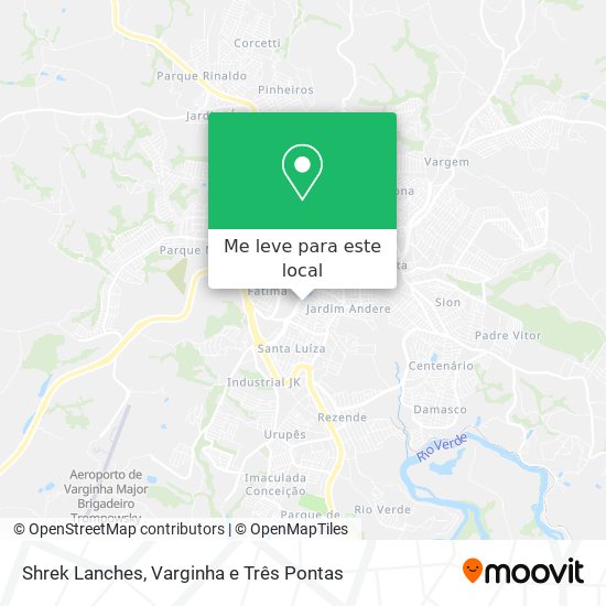 Shrek Lanches mapa