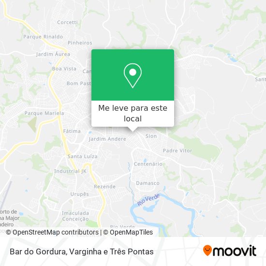 Bar do Gordura mapa