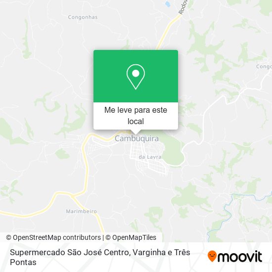 Supermercado São José Centro mapa