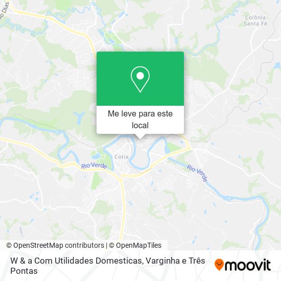 W & a Com Utilidades Domesticas mapa