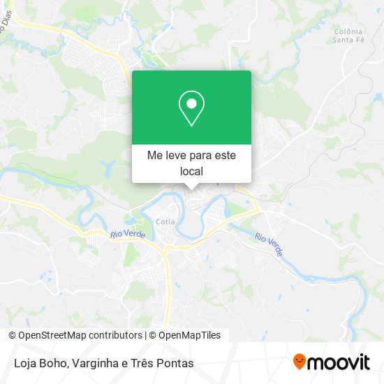 Loja Boho mapa