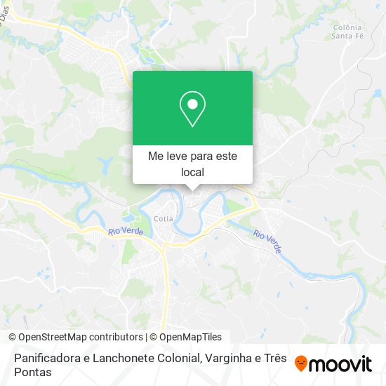 Panificadora e Lanchonete Colonial mapa