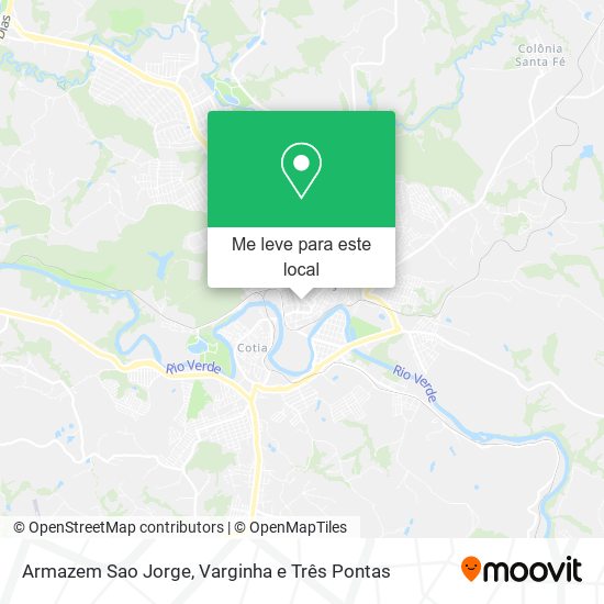 Armazem Sao Jorge mapa