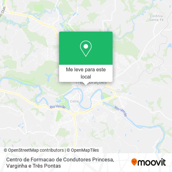 Centro de Formacao de Condutores Princesa mapa
