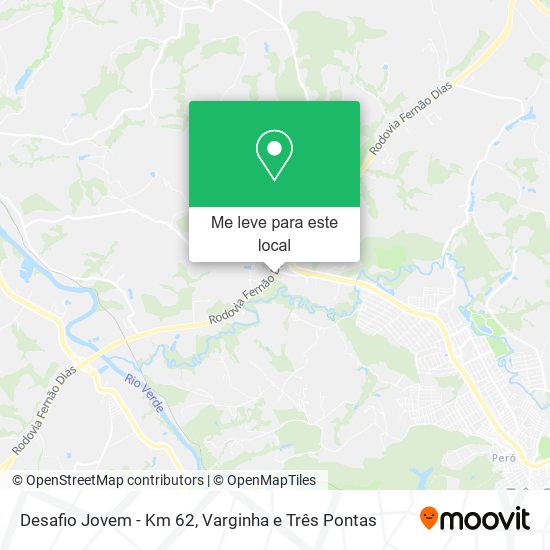 Desafio Jovem - Km 62 mapa