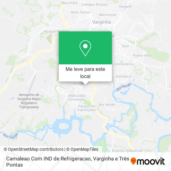 Camaleao Com IND de Refrigeracao mapa