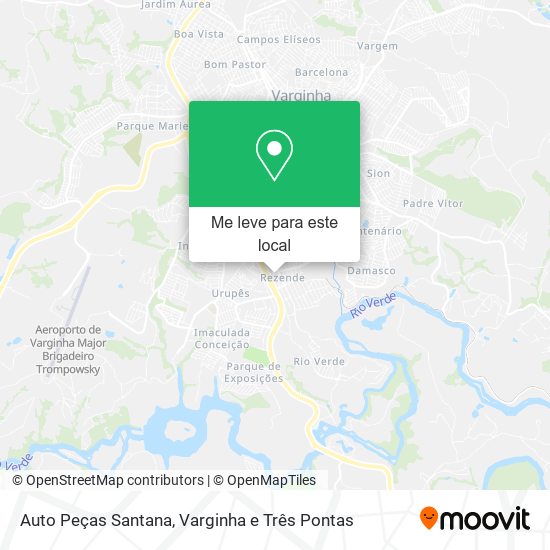 Auto Peças Santana mapa