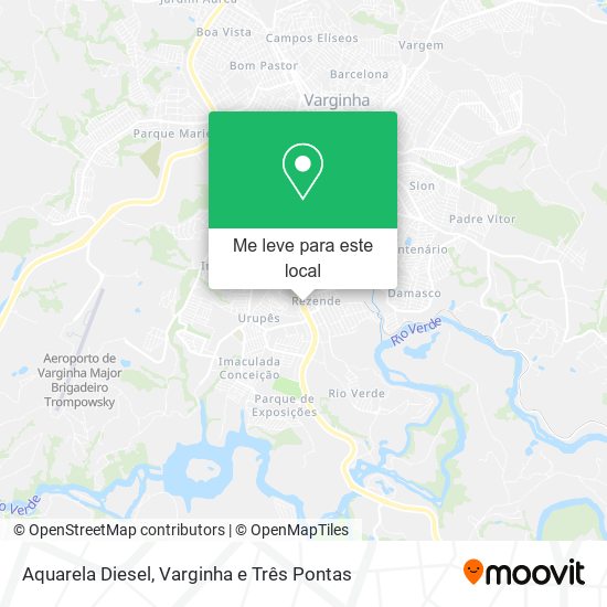 Aquarela Diesel mapa