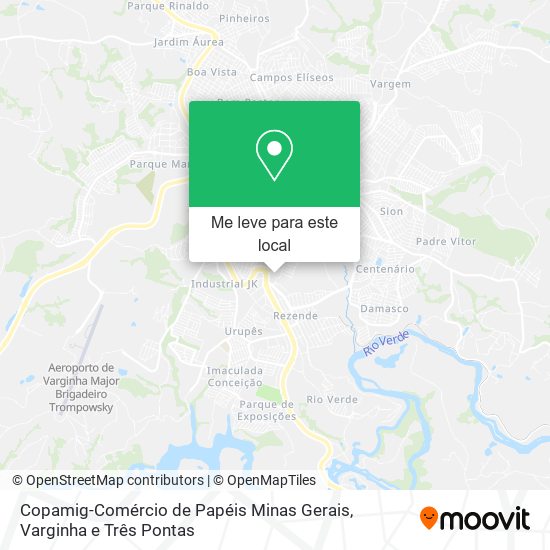 Copamig-Comércio de Papéis Minas Gerais mapa