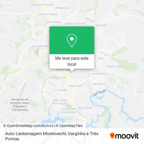 Auto Lanternagem Montevechi mapa