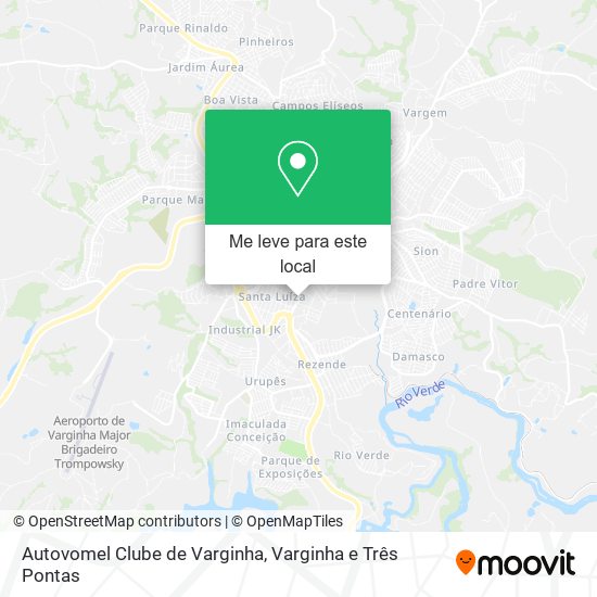 Autovomel Clube de Varginha mapa