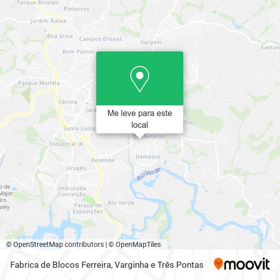 Fabrica de Blocos Ferreira mapa