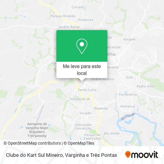 Clube do Kart Sul Mineiro mapa
