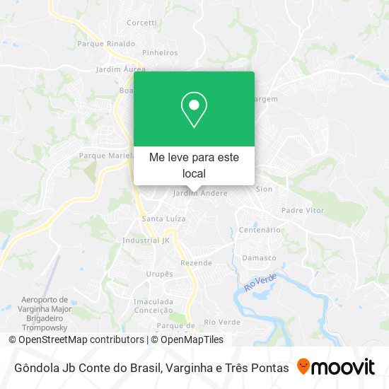 Gôndola Jb Conte do Brasil mapa
