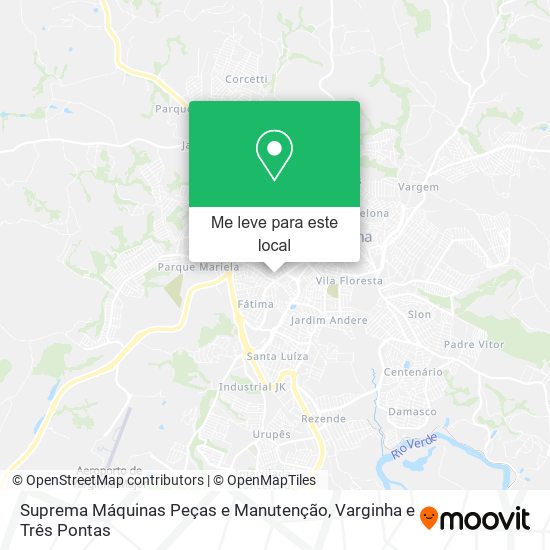 Suprema Máquinas Peças e Manutenção mapa