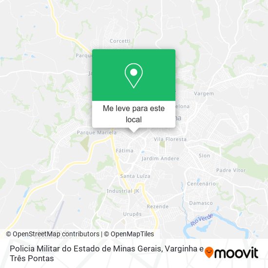 Policia Militar do Estado de Minas Gerais mapa
