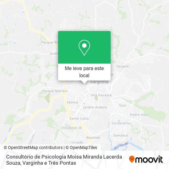 Consultório de Psicologia Moisa Miranda Lacerda Souza mapa