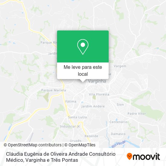 Cláudia Eugênia de Oliveira Andrade Consultório Médico mapa