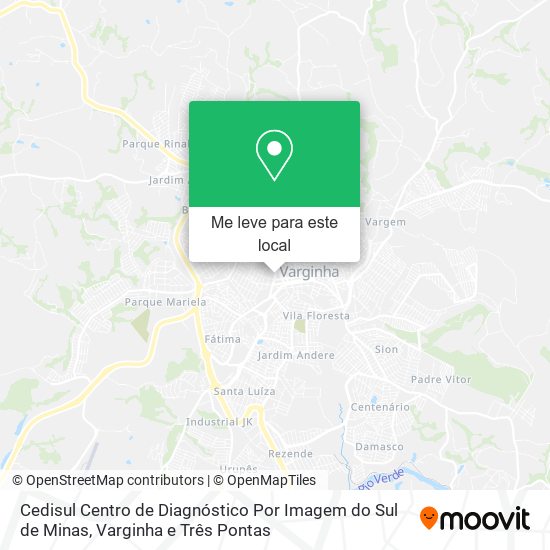 Cedisul Centro de Diagnóstico Por Imagem do Sul de Minas mapa